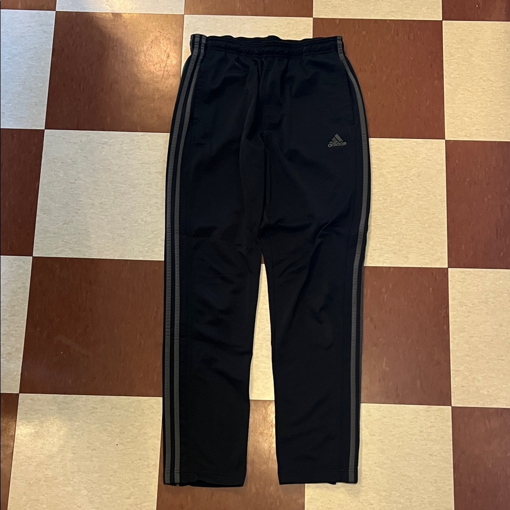 Adidas Black and Gray Athletic Pants